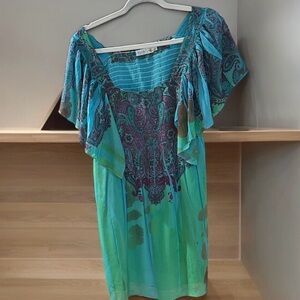 Unity world wear size large multicolor dress excellent